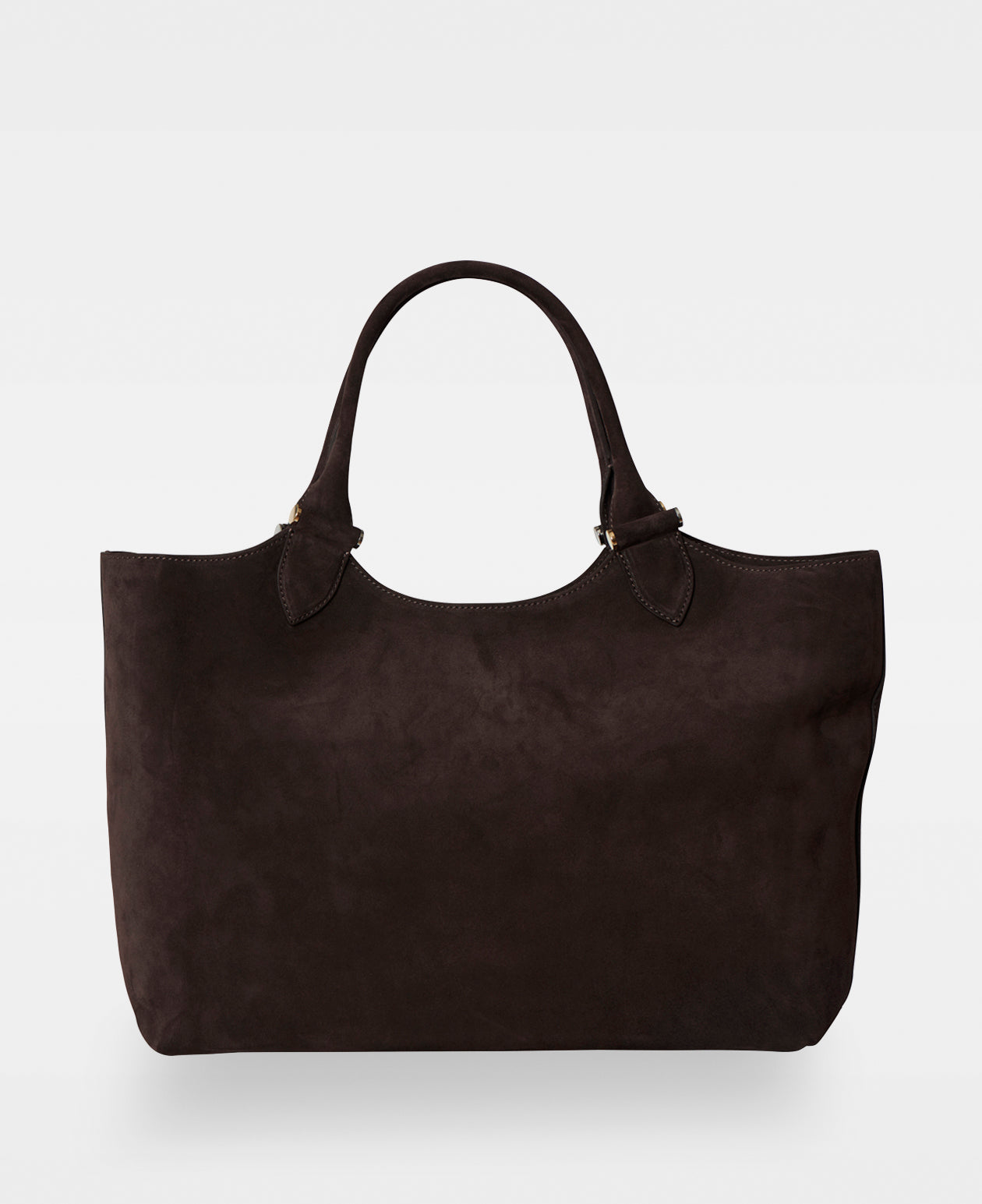 ELOUISE big tote - Suede Dark Brown