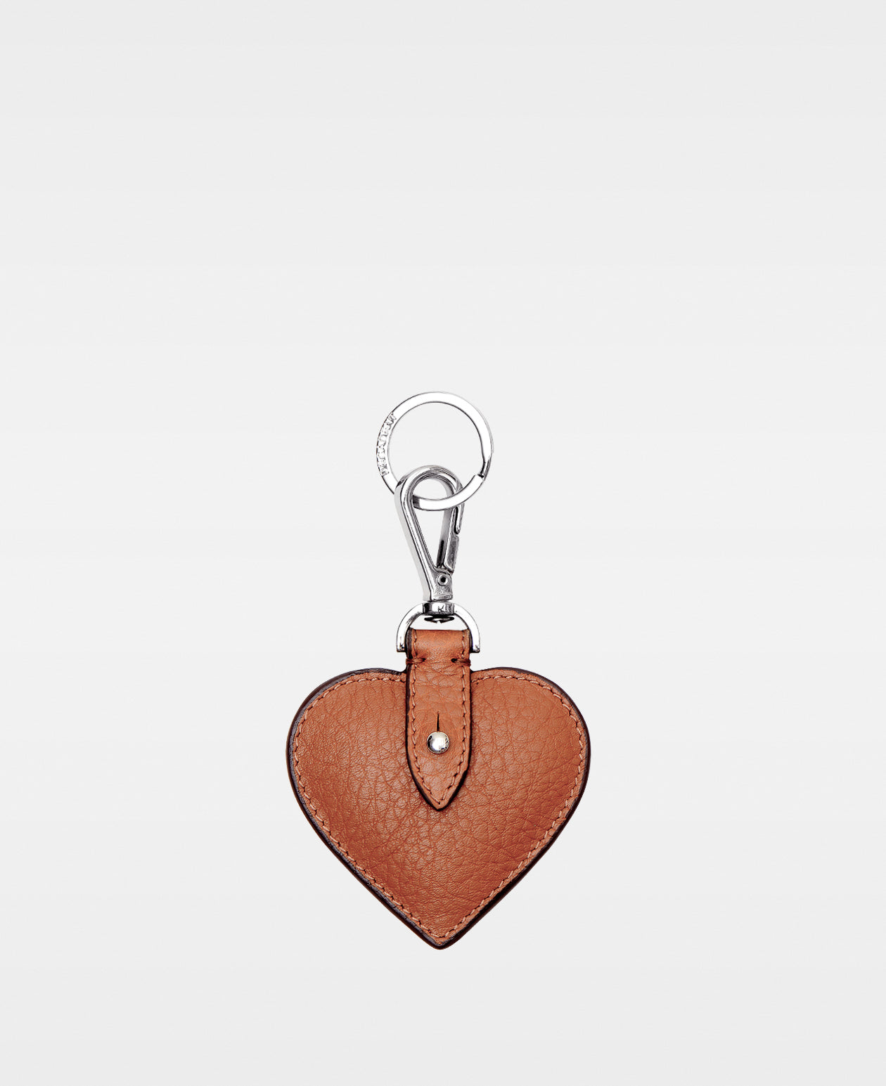 HEART key ring - Cognac