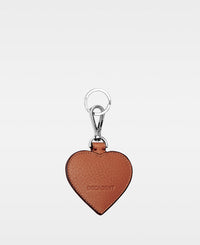 HEART key ring - Cognac